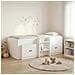 Struttura Letto Loft con Mobile 3 pcs Bianco Legno multistrato - Foto miniatura 2