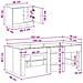Struttura Letto Loft con Mobile 3 pcs Bianco Legno multistrato - Foto miniatura 7