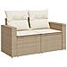 Set di divani 5 pz Beige e Bianco Crema - Foto miniatura 6