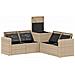 Set di divani 5 pz Beige e Bianco Crema - Foto miniatura 7