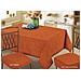 Copritavolo Salotto Cuina Cinigliato Lavorazione Jacquard Modello Rain 180x180 Ecru - Foto miniatura 4