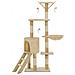 Albero Per Gatti Con Tiragraffi In Sisal 138 Cm Beige - Foto miniatura 5