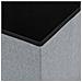 Sgabello Pieghevole In Simil Lino 38x38x38 Cm Grigio Chiaro - Foto miniatura 2