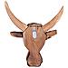 Figura Decorativa Legno Chiaro Bull Head - Foto miniatura 4