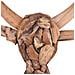 Figura Decorativa Legno Chiaro Bull Head - Foto miniatura 6