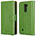 Custodia Compatibile Con Lg K10 2016 In Verde Erbe - Coperchio Protettiva Con Chiusura Magnetica, Funzione Stand E Tasca Per Le Carte - Foto miniatura 2
