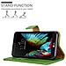 Custodia Compatibile Con Lg K10 2016 In Verde Erbe - Coperchio Protettiva Con Chiusura Magnetica, Funzione Stand E Tasca Per Le Carte - Foto miniatura 7