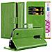 Custodia Compatibile Con Lg K10 2016 In Verde Erbe - Coperchio Protettiva Con Chiusura Magnetica, Funzione Stand E Tasca Per Le Carte - Foto miniatura 1