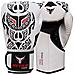 Mytra Tribal Fusion Potere Di Boxe Guanti Di Pelle Sintetica Sl3 Bianco Nero 14 Oz - Foto miniatura 3