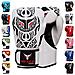 Mytra Tribal Fusion Potere Di Boxe Guanti Di Pelle Sintetica Sl3 Bianco Nero 14 Oz - Foto miniatura 1