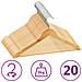 Set Appendiabiti 20 pz Antiscivolo in Legno Duro - Foto miniatura 1