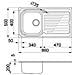 Lav. Sky 400 Inox 1vdx 86x50 - Foto miniatura 2