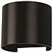Lampada Led 6W Parete Semicerchio Ip65 660Lm 60° Mod. Vt-756 Sku 7090 - Bianco Naturale 4000K - Nero - Foto miniatura 1