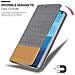Custodia Compatibile Con Samsung Galaxy S10 5g In Grigio Chiaro Marrone - Coperchio Protettiva Con Chiusura Magnetica, Funzione Stand E Tasca Per Le Carte - Foto miniatura 7