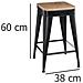 Taboret - Sgabello A Quattro Gambe, Metallo, Bar - Foto miniatura 7