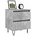 Comodini 2pz Grigio Cemento 40x35x50 Cm In Legno Multistrato - Foto miniatura 3