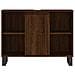 Armadietto Bagno Rovere Marrone 80x33x60cm In Legno Multistrato - Foto miniatura 5