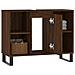 Armadietto Bagno Rovere Marrone 80x33x60cm In Legno Multistrato - Foto miniatura 6