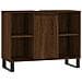 Armadietto Bagno Rovere Marrone 80x33x60cm In Legno Multistrato - Foto miniatura 1