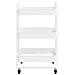 Carrello A 3 Livelli Bianco 43x34x79 Cm In Acciaio - Foto miniatura 3