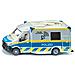 2301 Mercedes-benz Sprinter Auto Della Polizia, Giocattolo Della Polizia, 1:50, Metalloplastica, Blubianco, Antenna Parabolica Girevole, Tetto Rimovibile, Porte Apribili - Foto miniatura 1