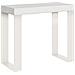 Consolle Allungabile 90x40/196 Cm Tecno Small Telaio Bianco - Bianco Frassino - Foto miniatura 4