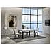 Tavolo Allungabile 90x130/234 Cm Linea Telaio Antracite - Bianco Frassino - Foto miniatura 4
