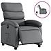Poltrona Reclinabile Elettrica Grigia In Similpelle - Foto miniatura 2