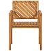Sedia Da Giardino Legno Di Acacia Chiaro Baratti - Foto miniatura 4