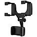 Supporto Auto Per Smartphone Regolabile Su Retrovisore Rotante 360°, Nero - Foto miniatura 2