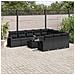 Set Divani Da Giardino 11 Pz Con Cuscini In Polyrattan Nero - Foto miniatura 1