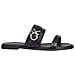 Almond Slide Ciabatte Pelle Scarpe Donna Nero Eu 37, Hw0hw01482 Beh - Foto miniatura 1
