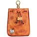 Astuccio Con Coulisse In Vera Pelle, Portamonete Vintage, Organizer Per Cuffie/chiavi - Foto miniatura 3