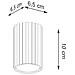 Lampada Da Soffitto Karbon 10 Rosso Ocra Sl. 1625 - Minimalista Lampada Da Soffitto Ocra Rossa 10x6.5x6.5 Cm - Foto miniatura 2