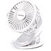 Ventilatore A Clip Da Tavolo 6 Pollici 5 Pale 3 Velocità 1500mah Bianco - Foto miniatura 1