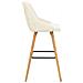 Sedie Da Bar 2 Pz Crema In Velluto - Foto miniatura 4