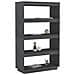 Libreria /divisorio Grigio 80x35x135 Cm Legno Massello Di Pino - Foto miniatura 3