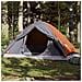 Tenda da Campeggio a Cupola 4 Persone Grigio e Arancione - Foto miniatura 1