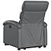 Poltrona Alzapersona Reclinabile Grigio in Similpelle - Foto miniatura 4