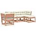 Set Divani Giardino 5 pz con Cuscini Legno Massello di Douglas - Foto miniatura 1