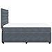 Giroletto a Molle con Materasso Grigio Scuro 160x200 cm Velluto - Foto miniatura 5