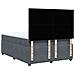 Giroletto a Molle con Materasso Grigio Scuro 160x200 cm Velluto - Foto miniatura 6