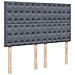 Giroletto a Molle con Materasso Grigio Scuro 160x200 cm Velluto - Foto miniatura 7