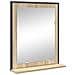 Set di Mobili per Bagno 3 Pezzi in Legno Ingegnerizzato Sonoma Oak, Specchio da Bagno  con Mensola Sonoma Oak 50x12x60 cm Legno Ingegnerizzato - Foto miniatura 5