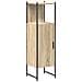 Set di Mobili per Bagno 3 Pezzi in Legno Ingegnerizzato Sonoma Oak, Specchio da Bagno  con Mensola Sonoma Oak 50x12x60 cm Legno Ingegnerizzato - Foto miniatura 6