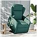 Poltrona Alzapersona Massaggiante Verde Scuro in Tessuto - Foto miniatura 2