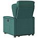 Poltrona Alzapersona Massaggiante Verde Scuro in Tessuto - Foto miniatura 7