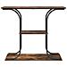 Tavolo consolle con lo scaffale Rovere fumo 101 x 35 x 80.5 cm - Foto miniatura 5