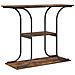 Tavolo consolle con lo scaffale Rovere fumo 101 x 35 x 80.5 cm - Foto miniatura 7