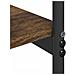 Tavolo consolle con lo scaffale Rovere fumo 101 x 35 x 80.5 cm - Foto miniatura 8